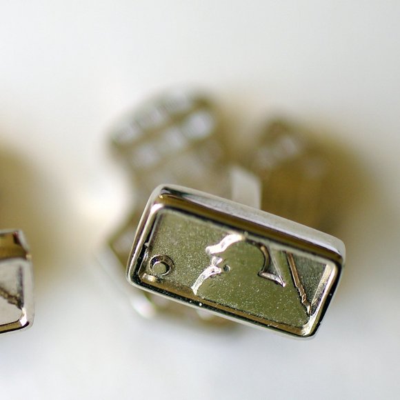 Rare .925 Sterling MLB Yankees Cuff Links + Enamel - Picture 4 of 9